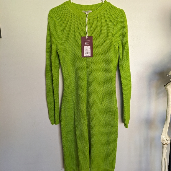 Victor Glemaud x Target neon green sweaterdress Medium - NWT - Picture 4 of 6